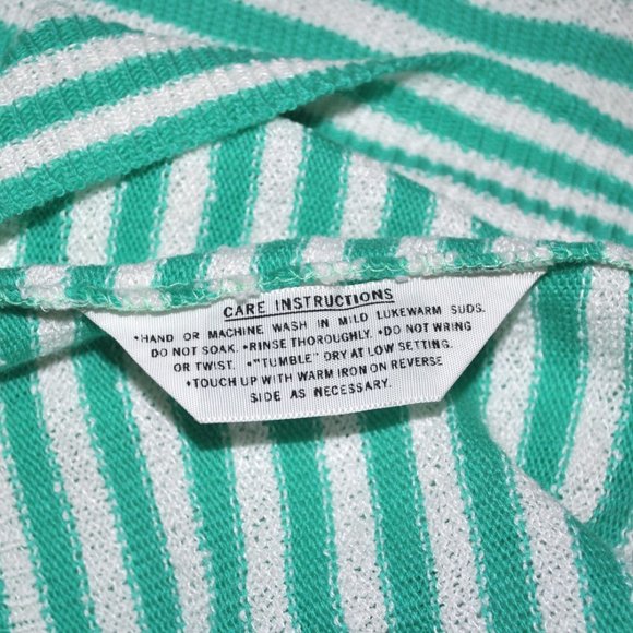 Vintage Koret of California Women's Shirt Size Medium Knit Striped Top - Picture 4 of 8